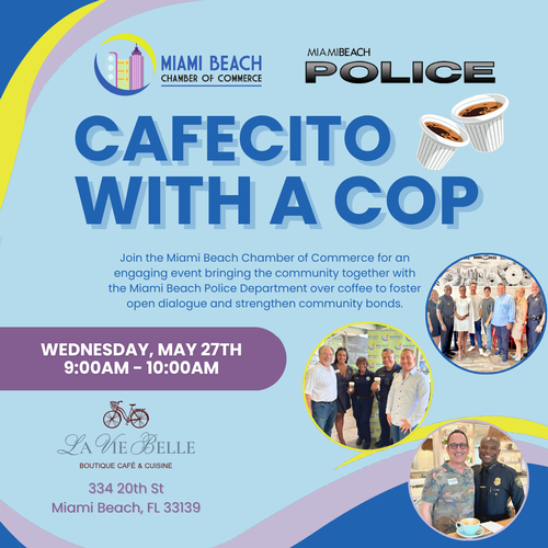 MBCC: Cafecito with a Cop at La Vie Belle