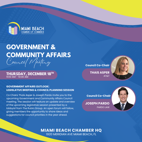 POSTPONED: MBCC: Government & Community Affairs Council