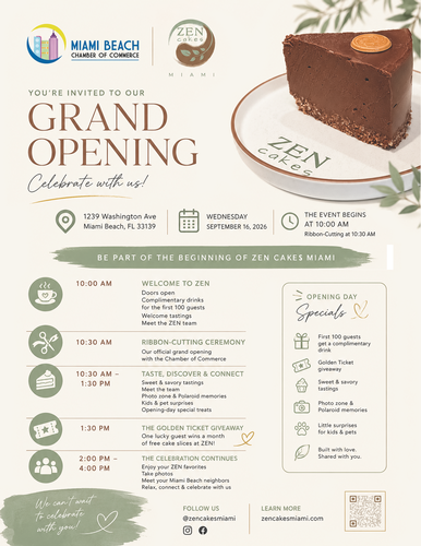 MBCC : Ribbon Cutting Ceremony – ZEN Cakes
