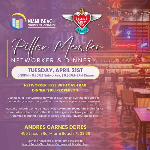 MBCC: Pillar Member Dinner at Andres Carnes