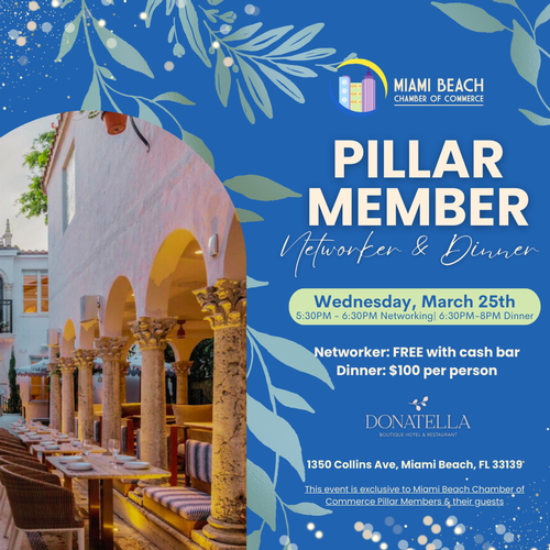 MBCC: Pillar Member Networker & Dinner at Donatella
