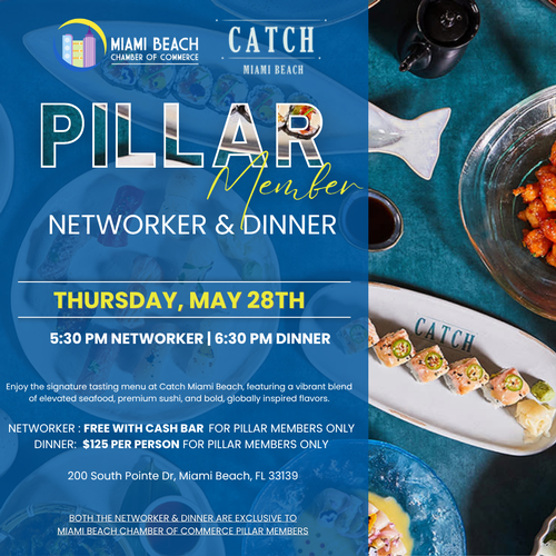 MBCC: Pillar Member Networker & Dinner at Catch