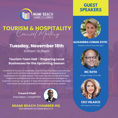 MBCC: Tourism & Hospitality Council Meeting